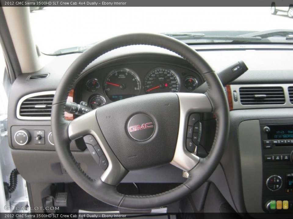 Ebony Interior Steering Wheel for the 2012 GMC Sierra 3500HD SLT Crew Cab 4x4 Dually #63751341
