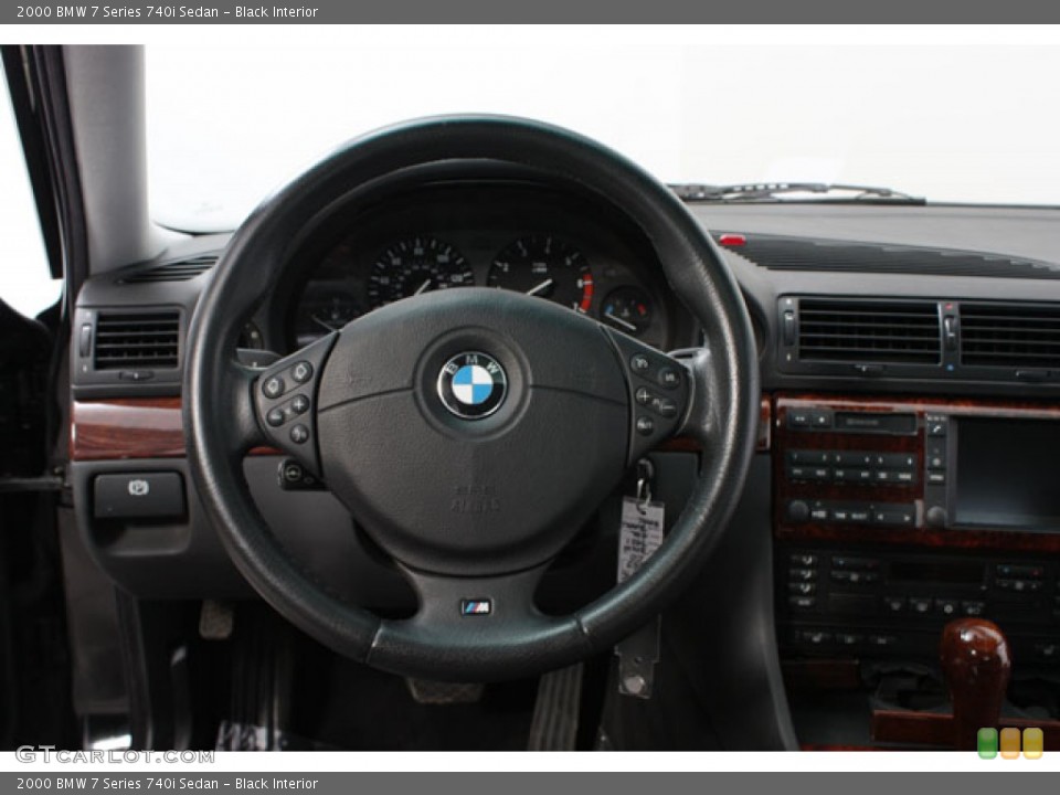 Black Interior Steering Wheel for the 2000 BMW 7 Series 740i Sedan #63754578