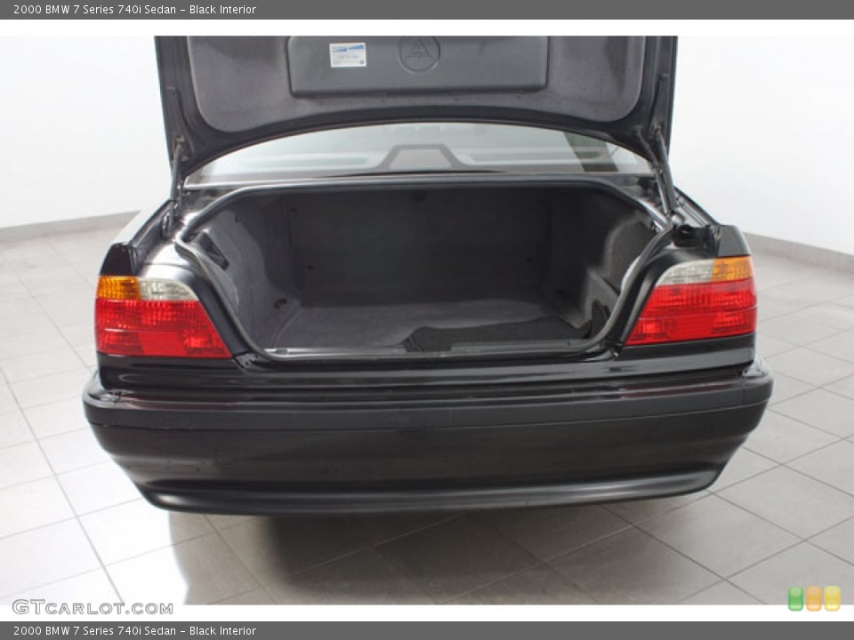 Black Interior Trunk for the 2000 BMW 7 Series 740i Sedan #63754707