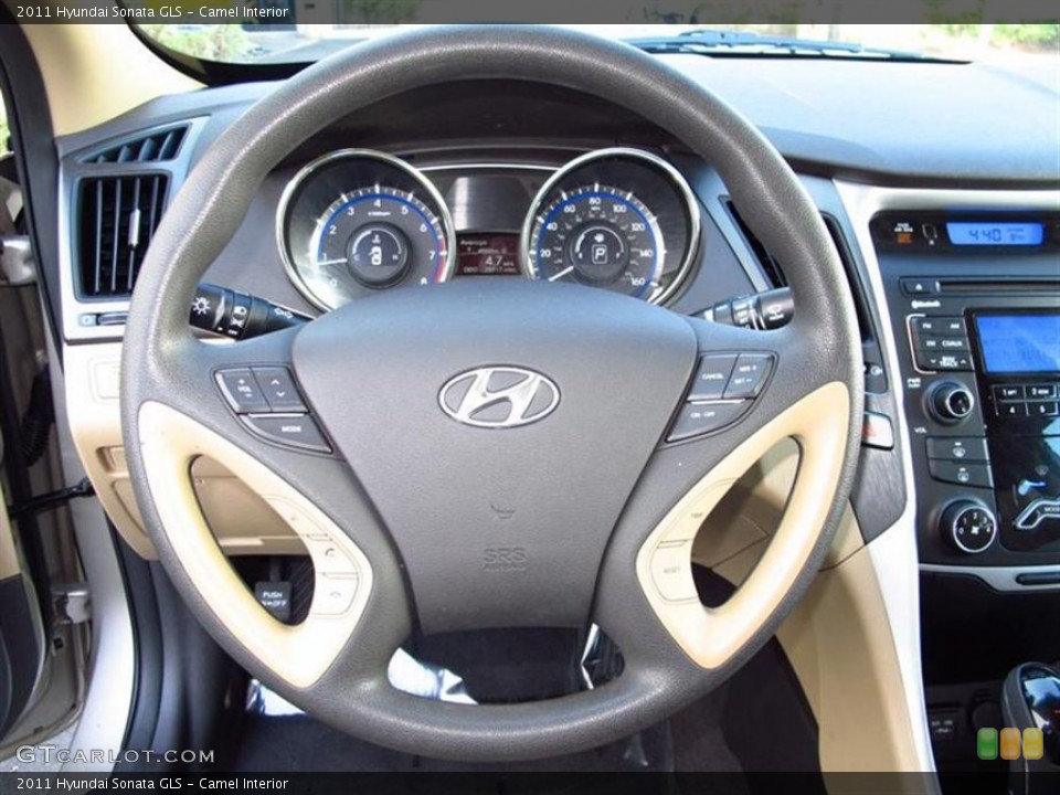 Camel Interior Steering Wheel for the 2011 Hyundai Sonata GLS #63754881