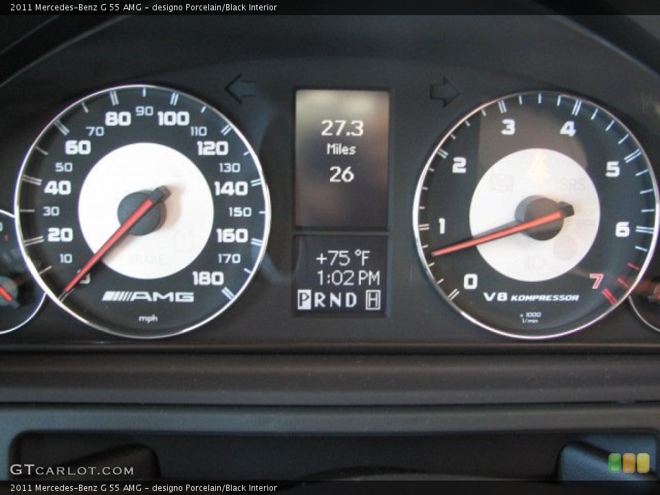 designo Porcelain/Black Interior Gauges for the 2011 Mercedes-Benz G 55 AMG #63757431