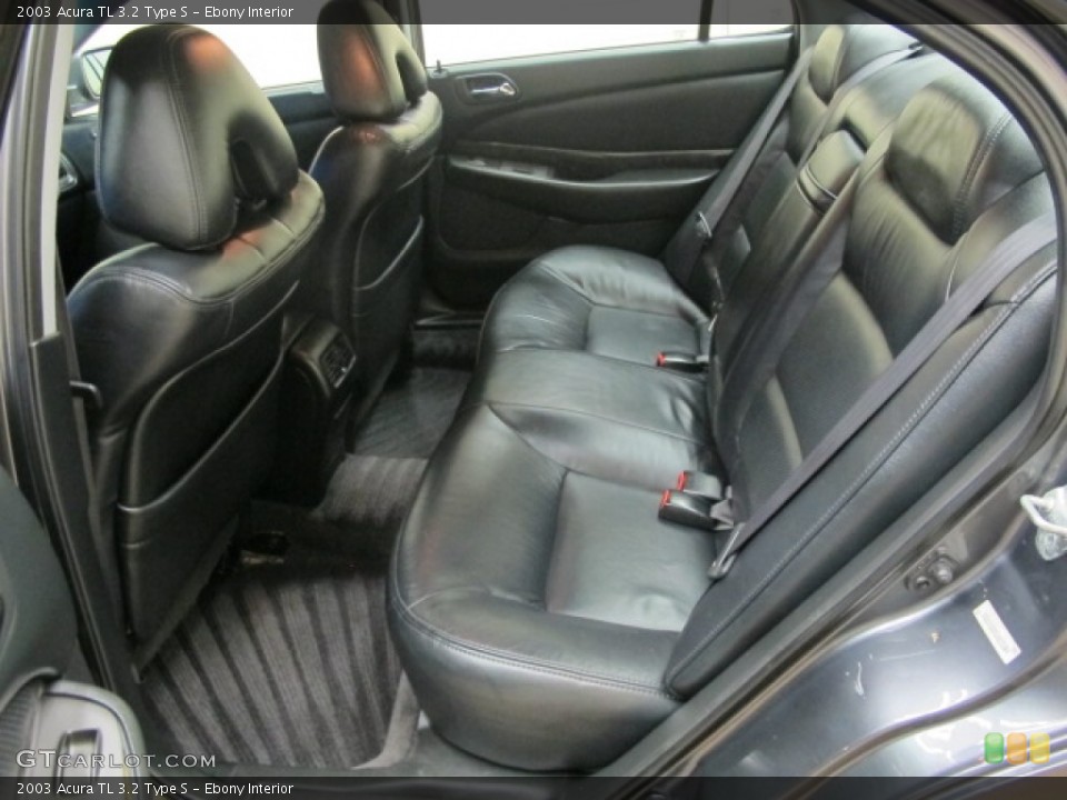 Ebony Interior Rear Seat for the 2003 Acura TL 3.2 Type S #63758744