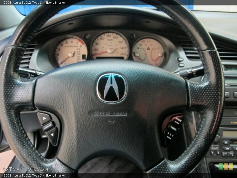 Ebony Interior Steering Wheel for the 2003 Acura TL 3.2 Type S #63758883