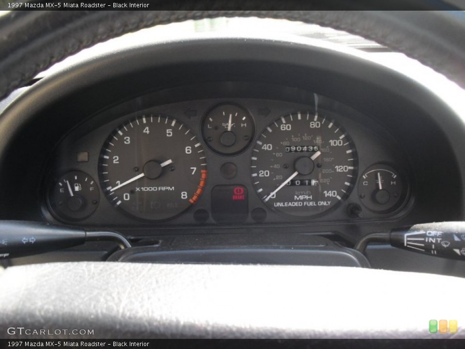 Black Interior Gauges for the 1997 Mazda MX-5 Miata Roadster #63759484