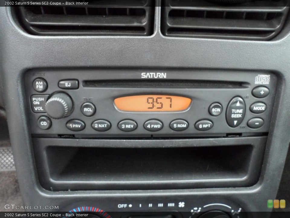 Black Interior Audio System for the 2002 Saturn S Series SC2 Coupe #63763668