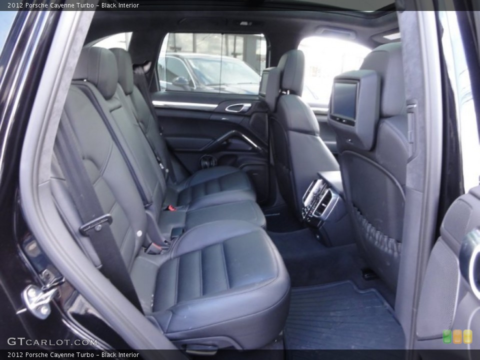 Black Interior Rear Seat for the 2012 Porsche Cayenne Turbo #63766762