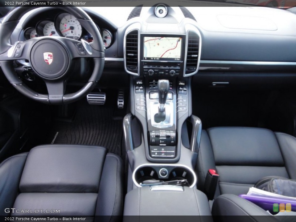 Black Interior Dashboard for the 2012 Porsche Cayenne Turbo #63766806
