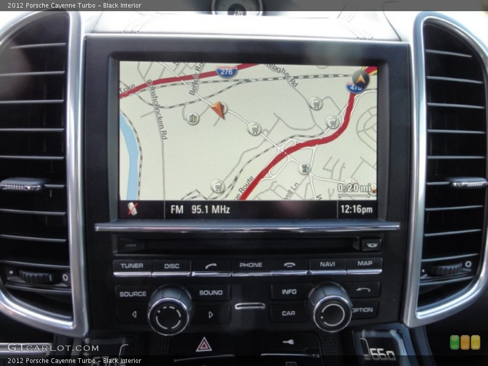 Black Interior Navigation for the 2012 Porsche Cayenne Turbo #63766905