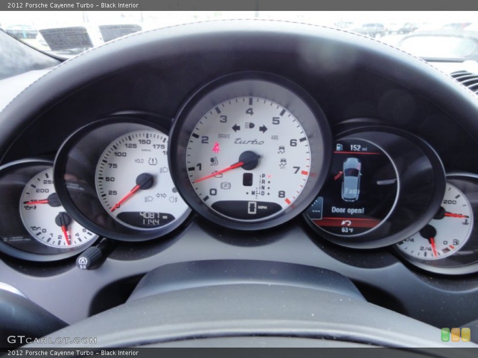 Black Interior Gauges for the 2012 Porsche Cayenne Turbo #63766948