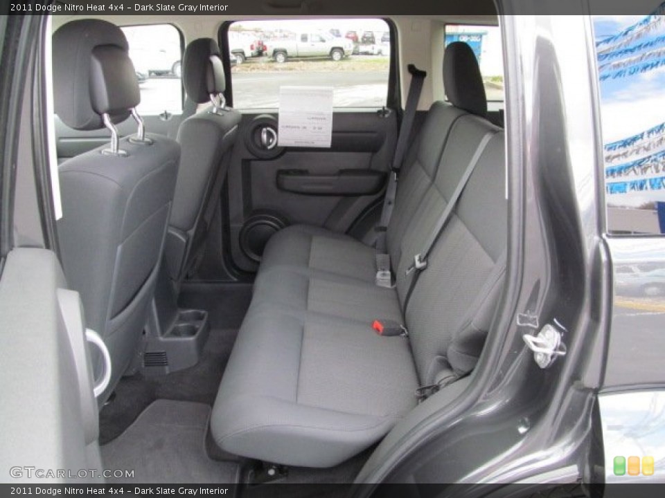 Dark Slate Gray Interior Rear Seat for the 2011 Dodge Nitro Heat 4x4 #63771840