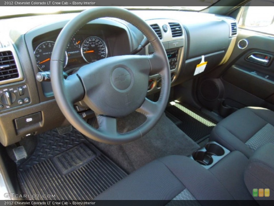 Ebony Interior Prime Interior for the 2012 Chevrolet Colorado LT Crew Cab #63776043