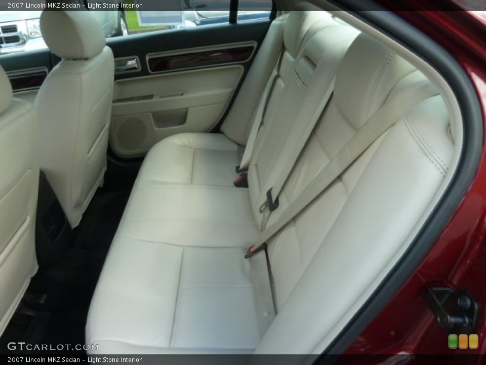Light Stone Interior Rear Seat for the 2007 Lincoln MKZ Sedan #63777189