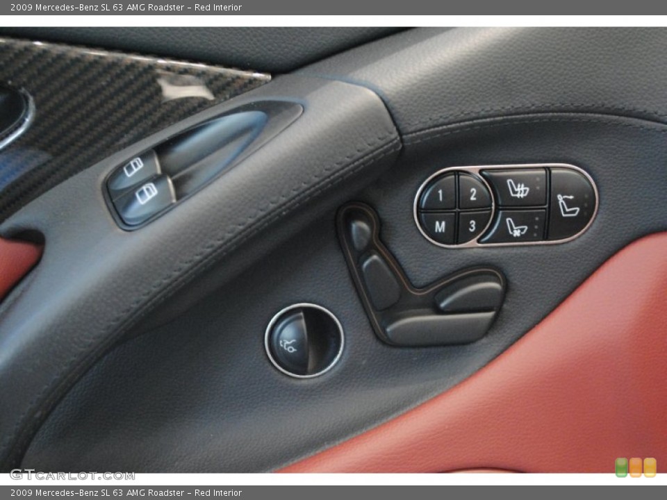 Red Interior Controls for the 2009 Mercedes-Benz SL 63 AMG Roadster #63784451