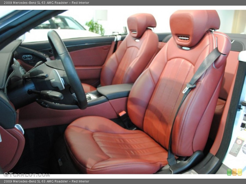 Red Interior Front Seat for the 2009 Mercedes-Benz SL 63 AMG Roadster #63784459