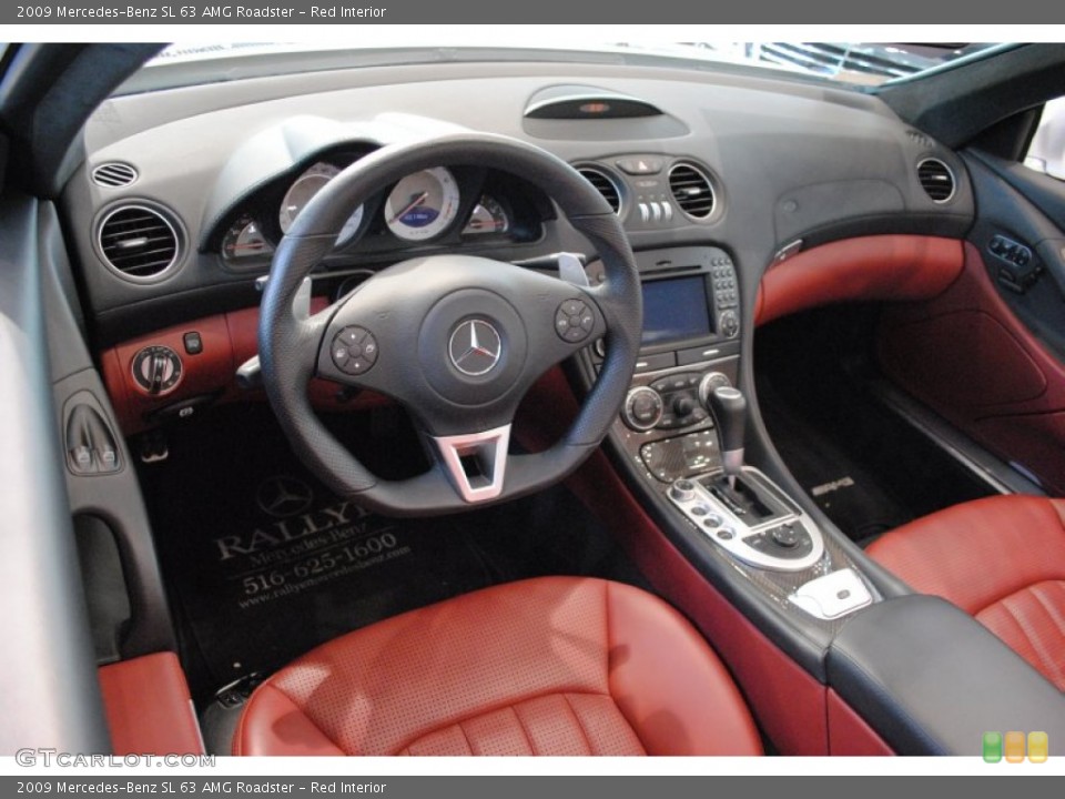 Red Interior Photo for the 2009 Mercedes-Benz SL 63 AMG Roadster #63784494