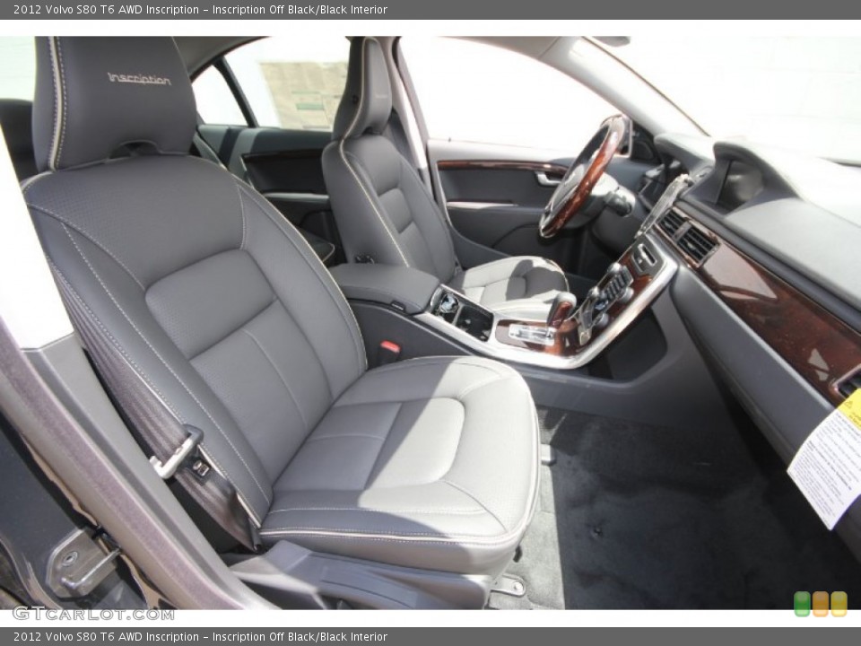 Inscription Off Black/Black Interior Photo for the 2012 Volvo S80 T6 AWD Inscription #63787644