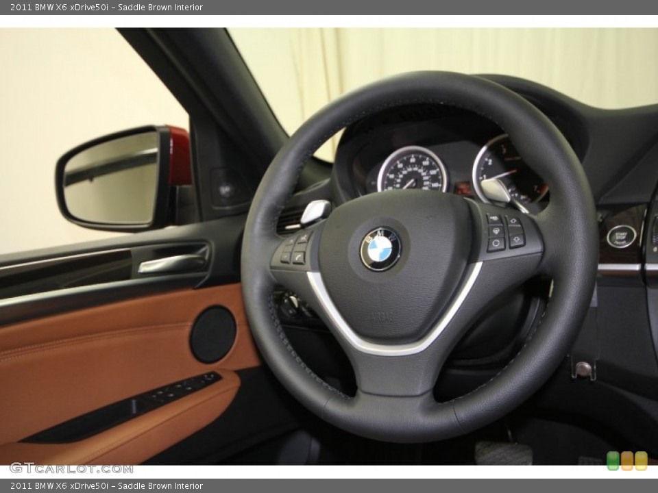 Saddle Brown Interior Steering Wheel for the 2011 BMW X6 xDrive50i #63788851