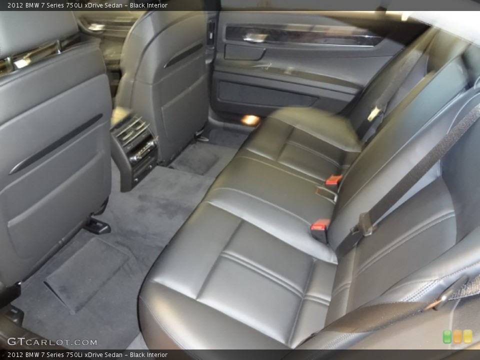 Black Interior Photo for the 2012 BMW 7 Series 750Li xDrive Sedan #63804976