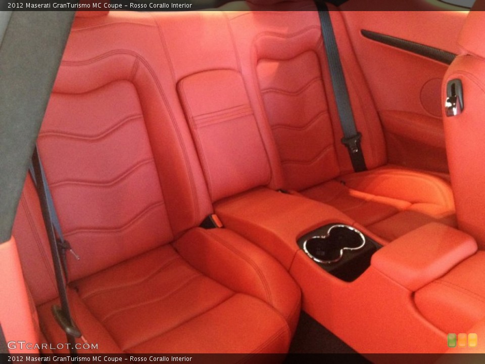 Rosso Corallo Interior Rear Seat for the 2012 Maserati GranTurismo MC Coupe #63806262