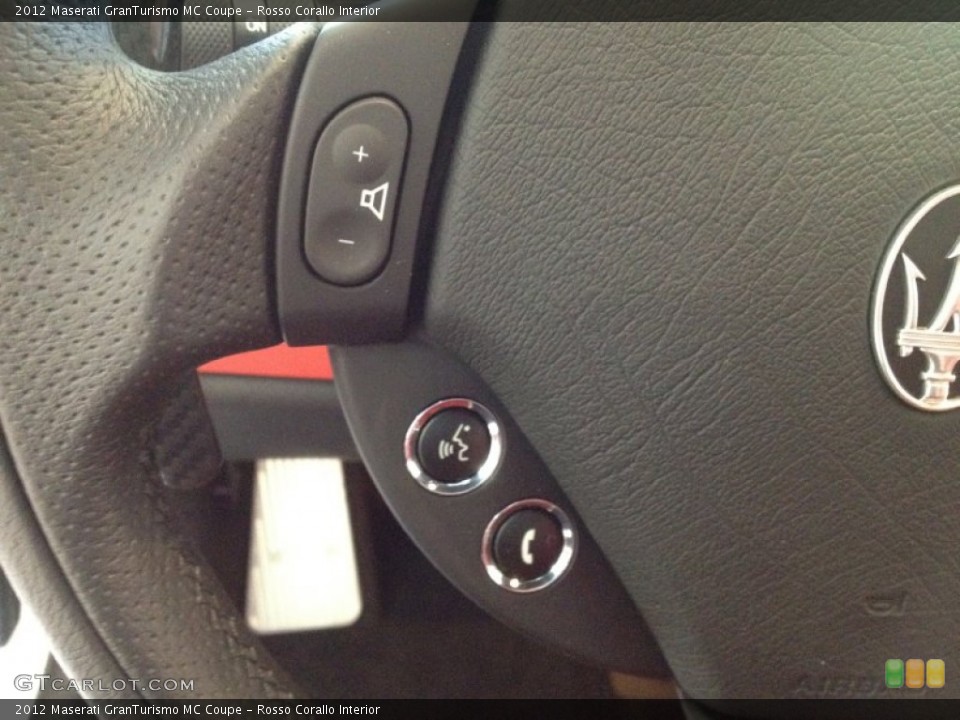 Rosso Corallo Interior Controls for the 2012 Maserati GranTurismo MC Coupe #63806364