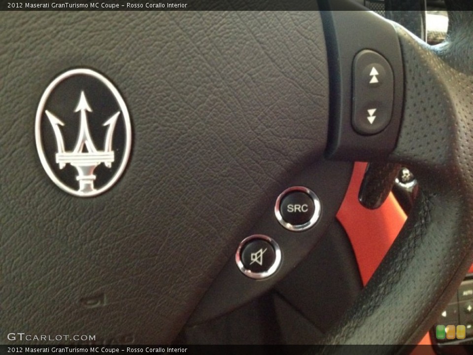 Rosso Corallo Interior Controls for the 2012 Maserati GranTurismo MC Coupe #63806372