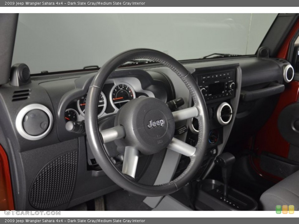 Dark Slate Gray/Medium Slate Gray Interior Photo for the 2009 Jeep Wrangler Sahara 4x4 #63809054