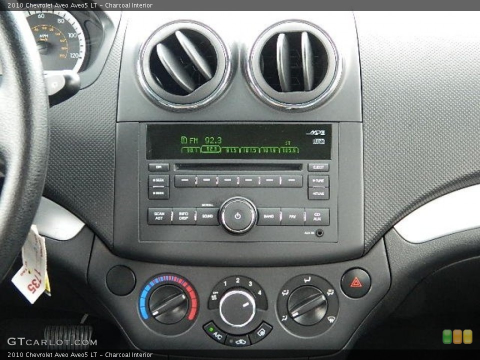 Charcoal Interior Controls for the 2010 Chevrolet Aveo Aveo5 LT #63812763