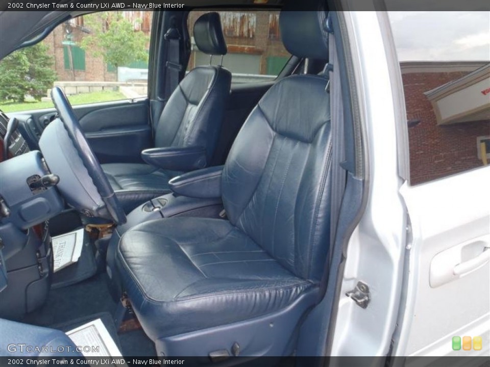 Navy Blue Interior Front Seat for the 2002 Chrysler Town & Country LXi AWD #63813042