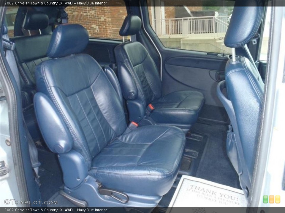 Navy Blue Interior Rear Seat for the 2002 Chrysler Town & Country LXi AWD #63813336