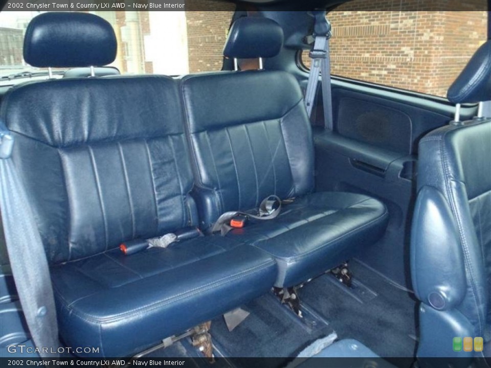 Navy Blue Interior Rear Seat for the 2002 Chrysler Town & Country LXi AWD #63813348