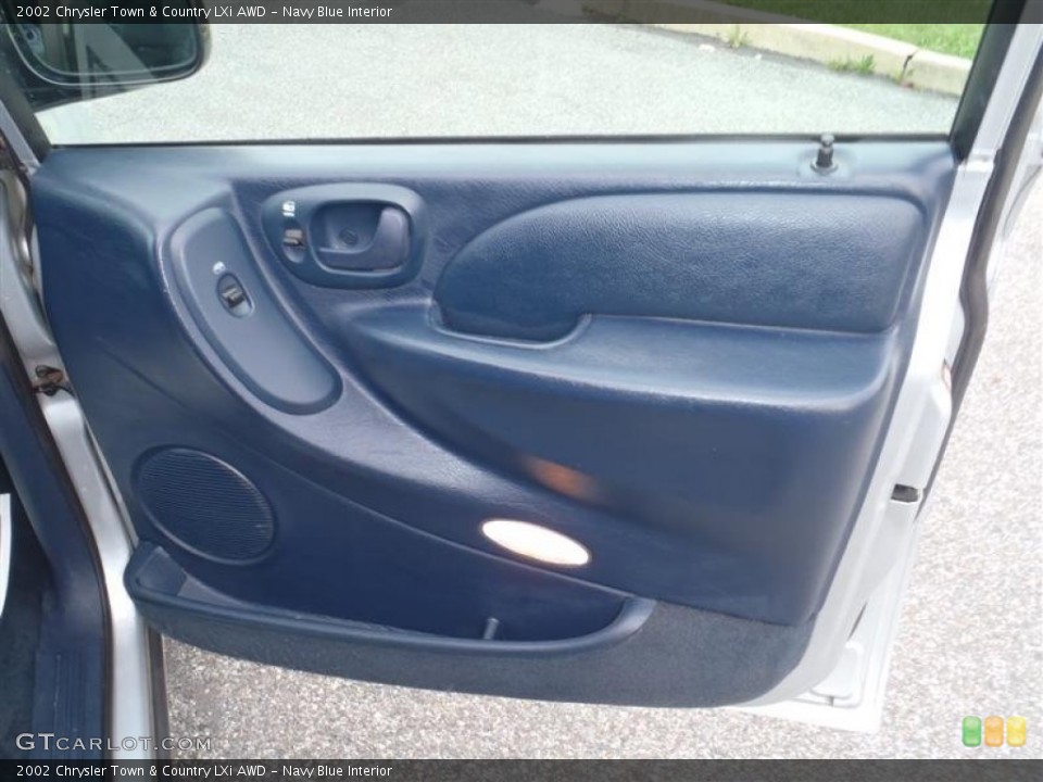 Navy Blue Interior Door Panel for the 2002 Chrysler Town & Country LXi AWD #63813372