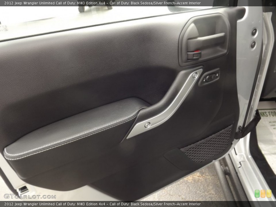 Call of Duty: Black Sedosa/Silver French-Accent Interior Door Panel for the 2012 Jeep Wrangler Unlimited Call of Duty: MW3 Edition 4x4 #63813988