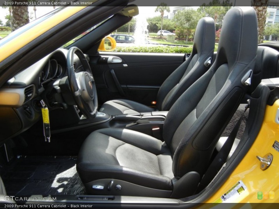 Black Interior Photo for the 2009 Porsche 911 Carrera Cabriolet #63814236