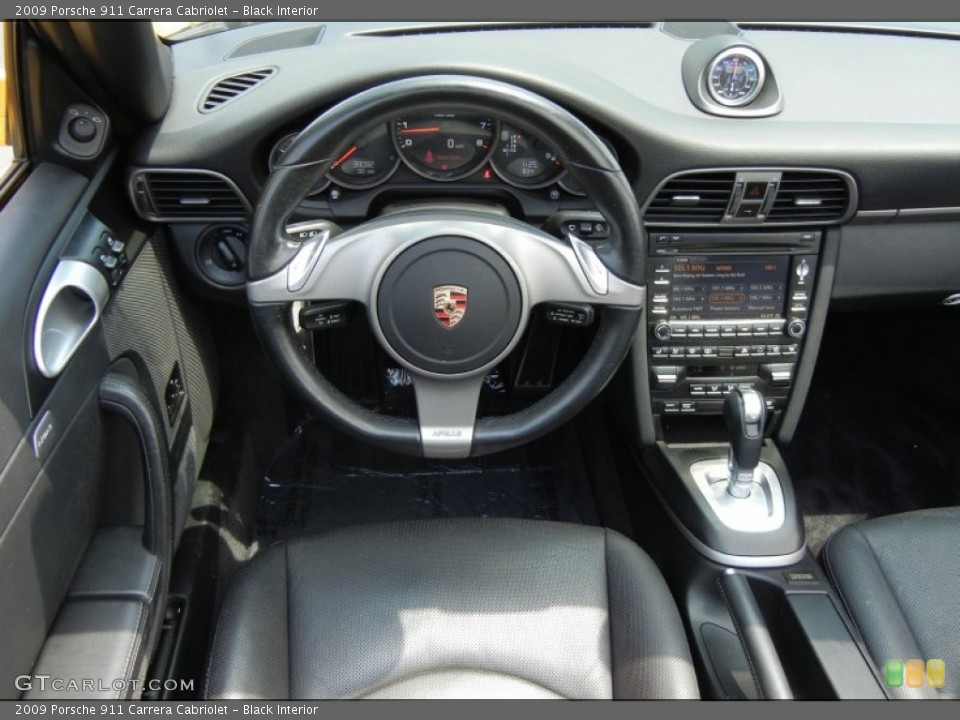 Black Interior Dashboard for the 2009 Porsche 911 Carrera Cabriolet #63814314