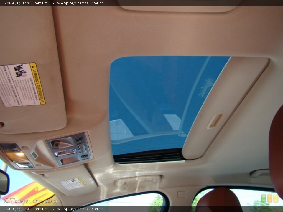 Spice/Charcoal Interior Sunroof for the 2009 Jaguar XF Premium Luxury #63816471