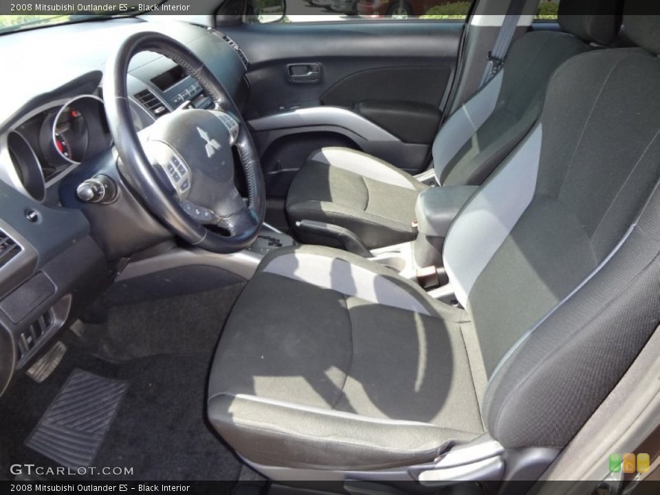 Black Interior Photo for the 2008 Mitsubishi Outlander ES #63833826
