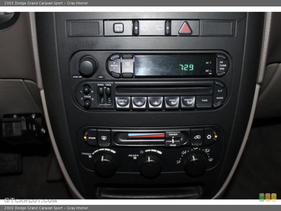 Gray Interior Controls for the 2003 Dodge Grand Caravan Sport #63834846