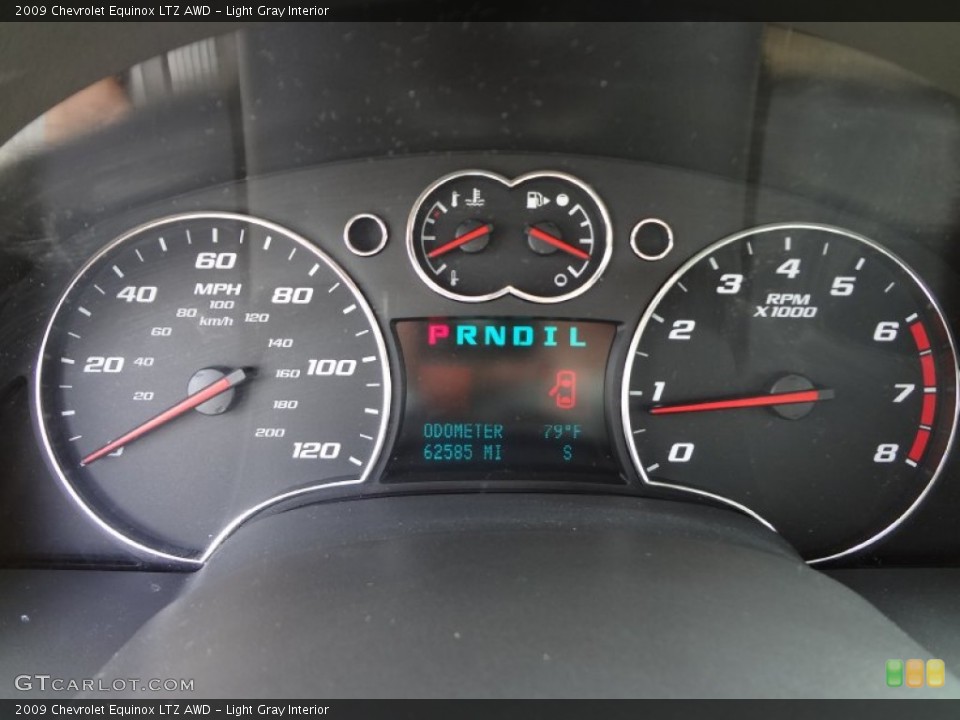 Light Gray Interior Gauges for the 2009 Chevrolet Equinox LTZ AWD #63834873