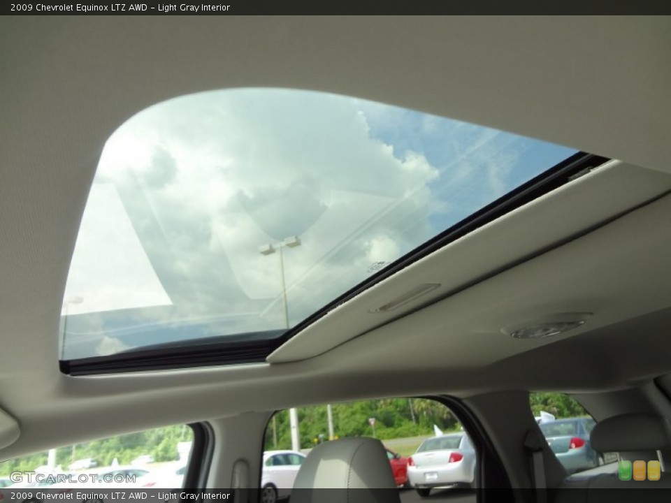 Light Gray Interior Sunroof for the 2009 Chevrolet Equinox LTZ AWD #63834900