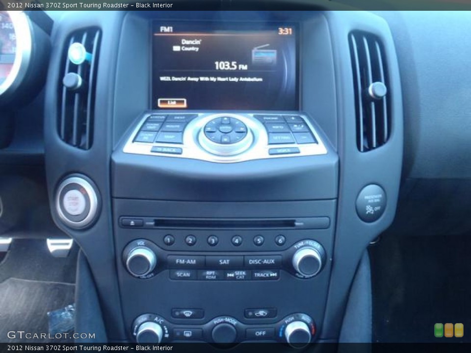 Black Interior Controls for the 2012 Nissan 370Z Sport Touring Roadster #63836487
