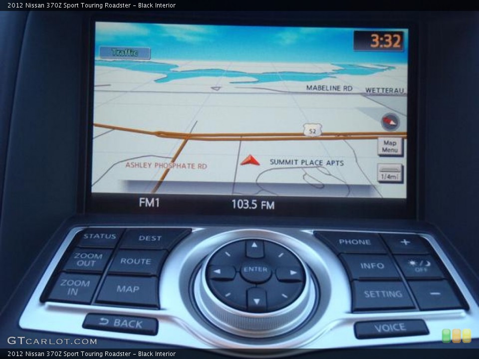 Black Interior Navigation for the 2012 Nissan 370Z Sport Touring Roadster #63836496