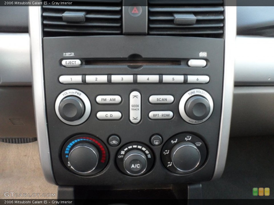 Gray Interior Controls for the 2006 Mitsubishi Galant ES #63836870