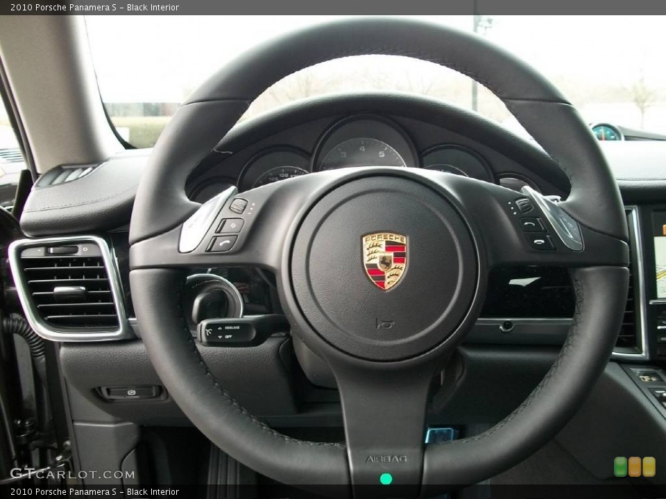Black Interior Steering Wheel for the 2010 Porsche Panamera S #63841831