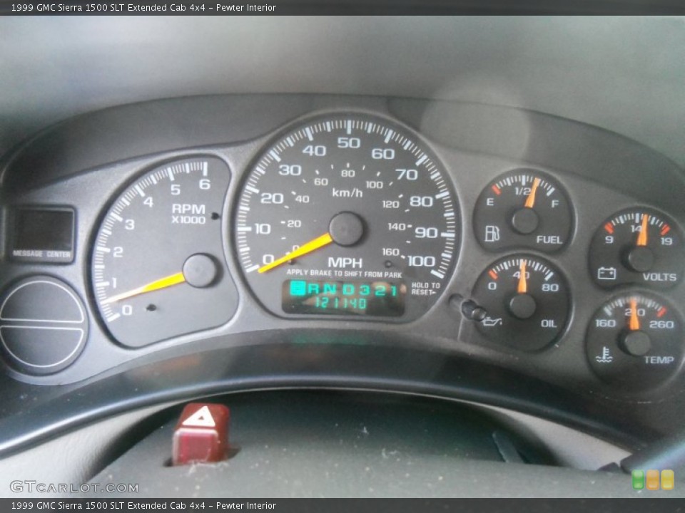 Pewter Interior Gauges for the 1999 GMC Sierra 1500 SLT Extended Cab 4x4 #63842977