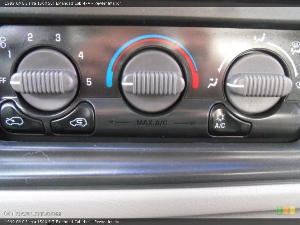 Pewter Interior Controls for the 1999 GMC Sierra 1500 SLT Extended Cab 4x4 #63842995