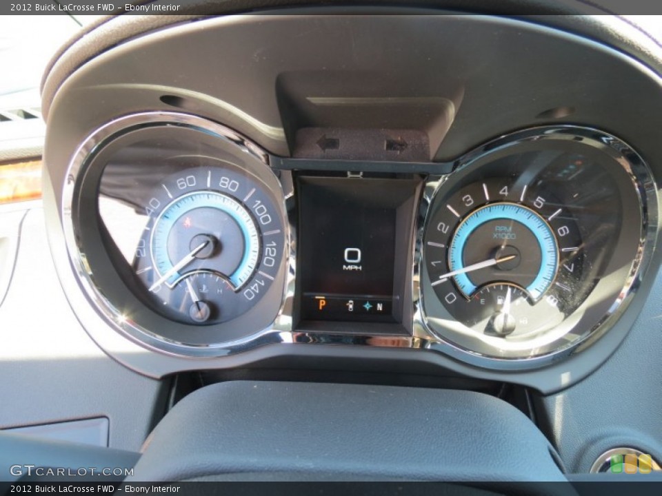 Ebony Interior Gauges for the 2012 Buick LaCrosse FWD #63842998