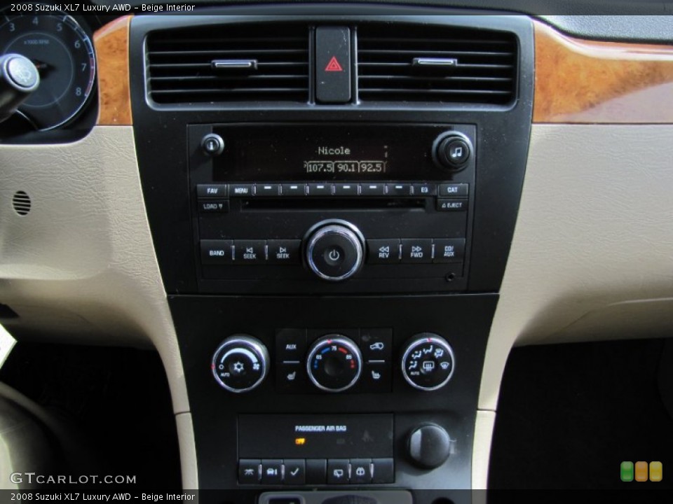 Beige Interior Audio System for the 2008 Suzuki XL7 Luxury AWD #63844473