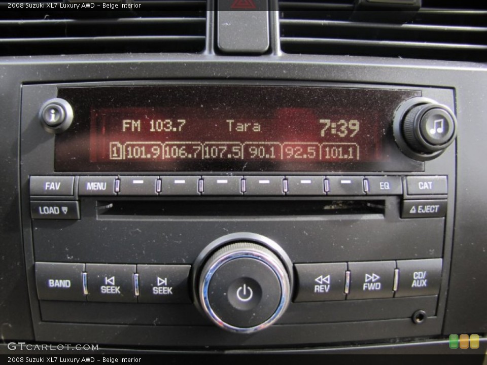 Beige Interior Audio System for the 2008 Suzuki XL7 Luxury AWD #63844479