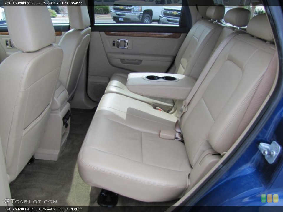 Beige Interior Rear Seat for the 2008 Suzuki XL7 Luxury AWD #63844530