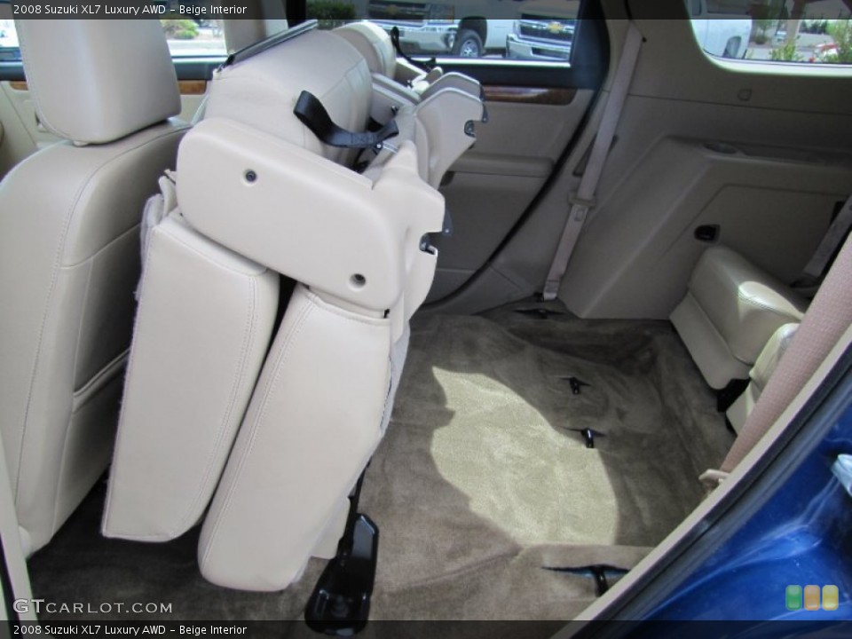 Beige Interior Rear Seat for the 2008 Suzuki XL7 Luxury AWD #63844554